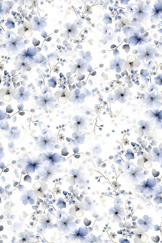 水彩花卉印花华亿平台图片