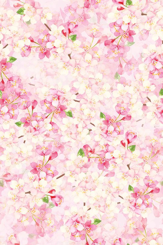 水彩花卉印花华亿平台图片