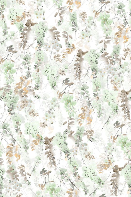 水彩花卉印花华亿平台图片