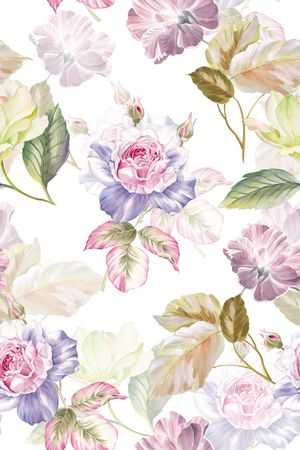 白底花印花华亿平台图片