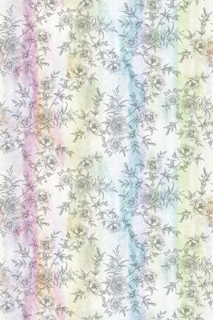 手绘花卉印花华亿平台图片