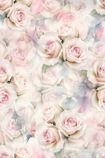 手绘玫瑰印花华亿平台图片