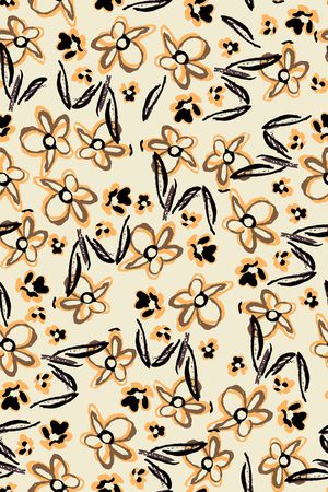 纯底花卉印花华亿平台图片