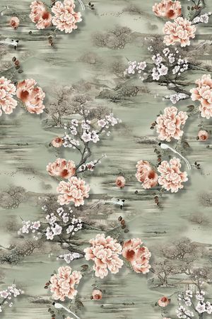 中国风印花华亿平台图片