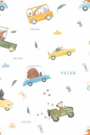 卡通动物印花华亿平台图片