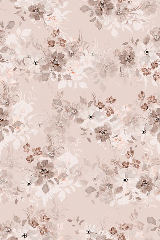 水彩花卉印花华亿平台图片