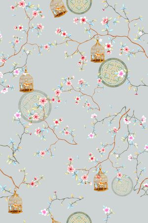 中国风印花华亿平台图片