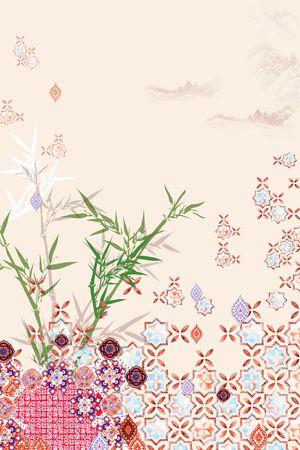 中国风印花华亿平台图片