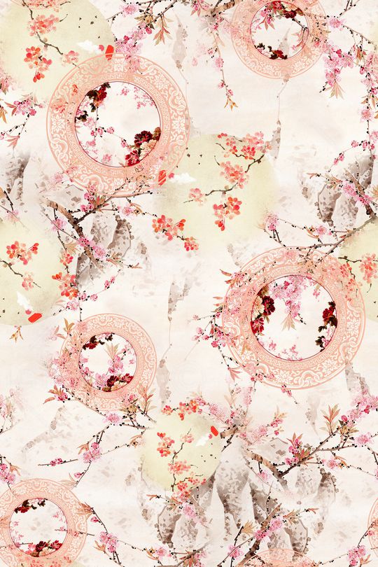 中国风印花华亿平台图片