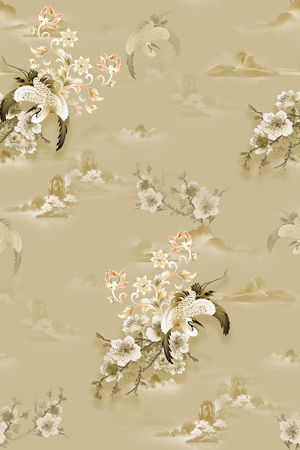 中国风印花华亿平台图片