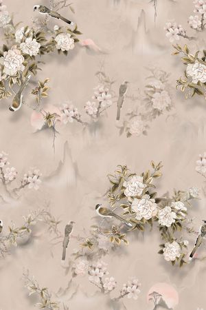 中国风印花华亿平台图片