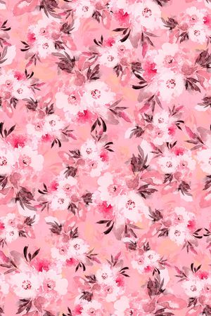 粉色系印花华亿平台图片