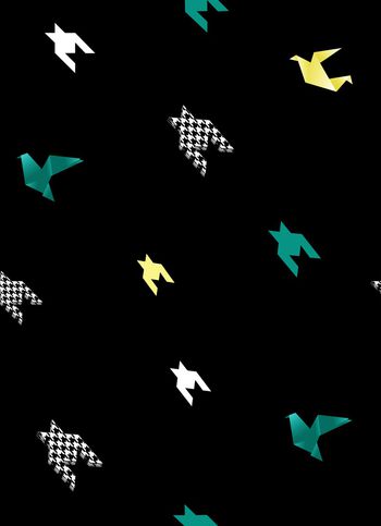 千纸鹤印花华亿平台图片