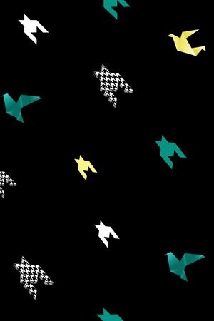 千纸鹤印花华亿平台图片