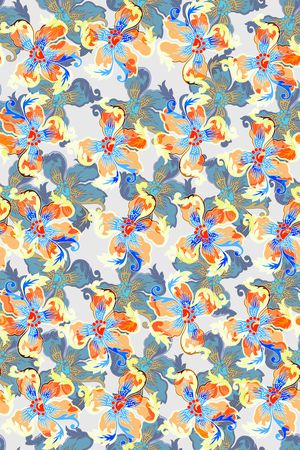 花卉印花华亿平台图片