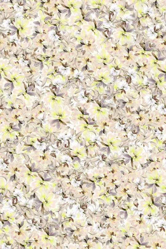 水彩花卉印花华亿平台图片