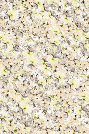 水彩花卉印花华亿平台图片