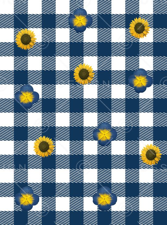 向日葵印花华亿平台图片