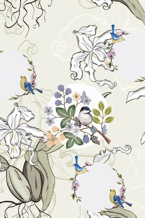 植物印花华亿平台图片