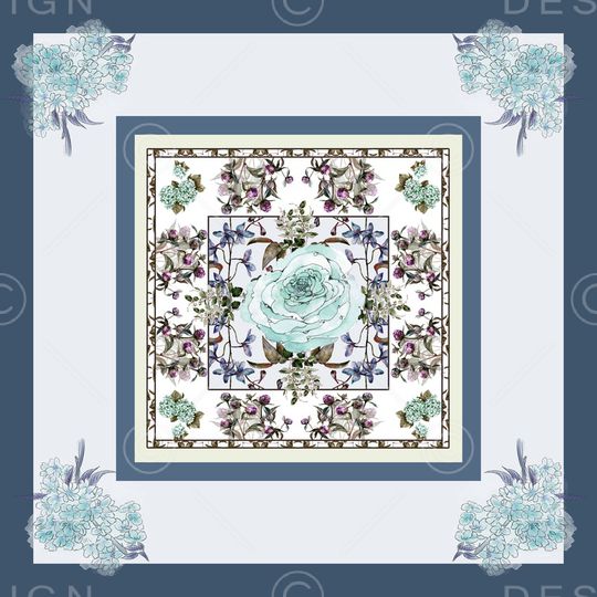 古典花纹印花华亿平台图片