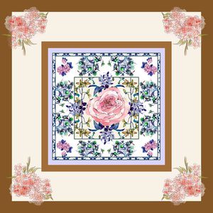 水彩花卉印花华亿平台图片