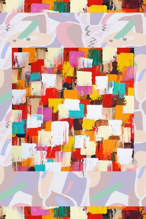 抽象印花华亿平台图片