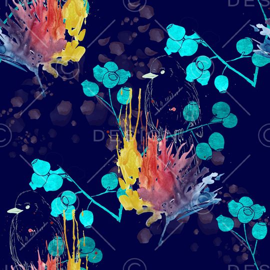 水彩印花华亿平台图片