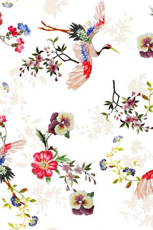 中国风印花华亿平台图片