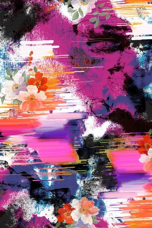 晕染肌理印花华亿平台图片