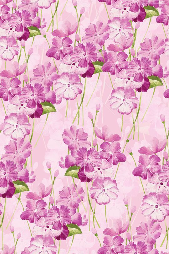 水彩花卉印花华亿平台图片