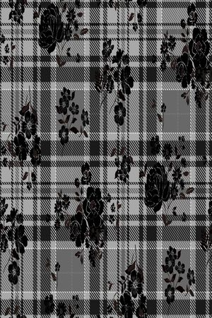 格子印花华亿平台图片