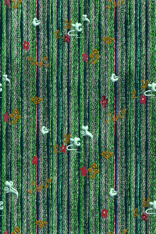 条纹印花华亿平台图片