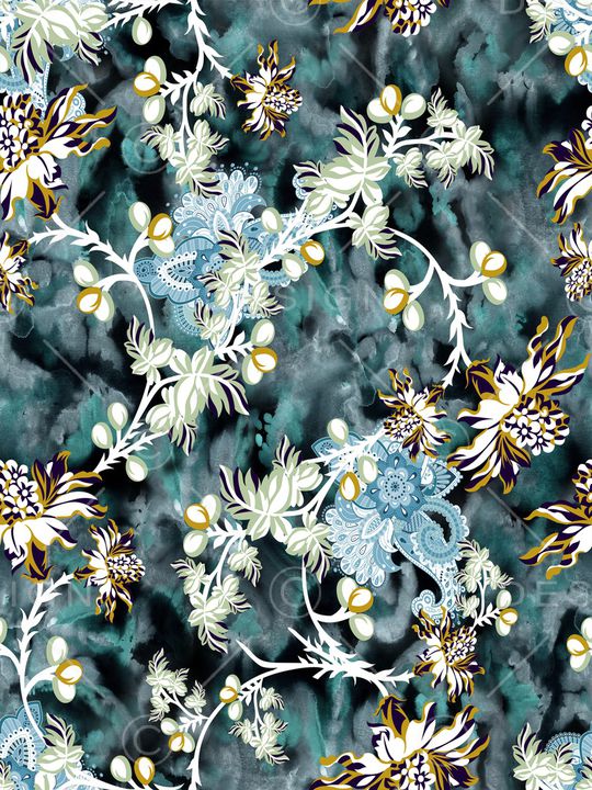 晕染肌理印花华亿平台图片