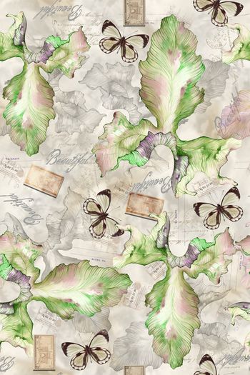 复古印花华亿平台图片