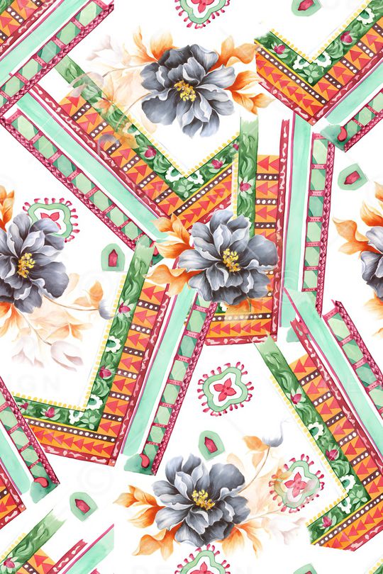 民族风印花华亿平台图片