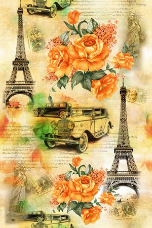 复古印花华亿平台图片