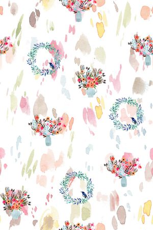 小清新印花华亿平台图片