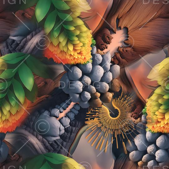 植物印花华亿平台图片