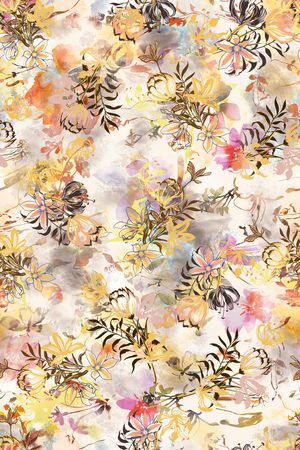 绿植树叶印花华亿平台图片