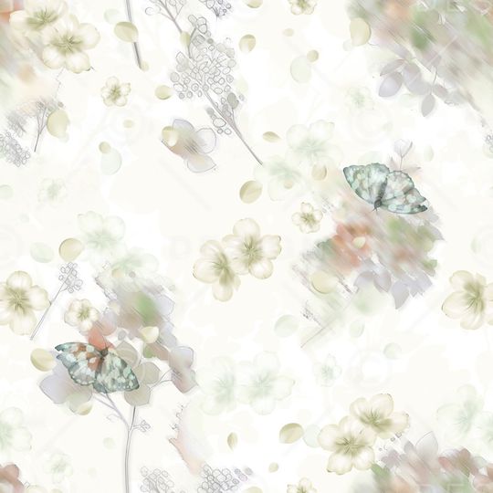 蝴蝶印花华亿平台图片