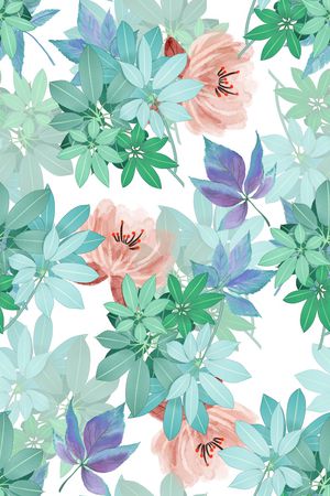 植物印花华亿平台图片