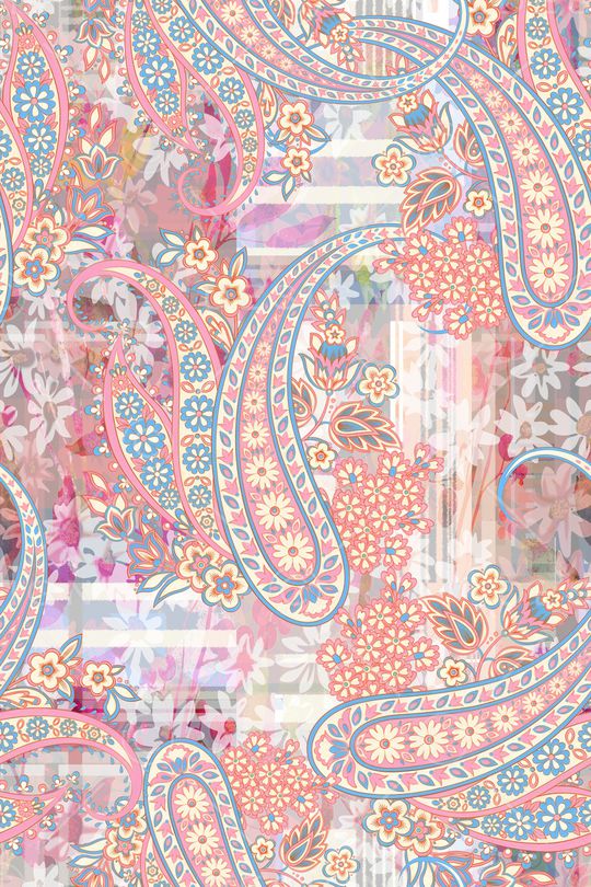 真丝印花华亿平台图片