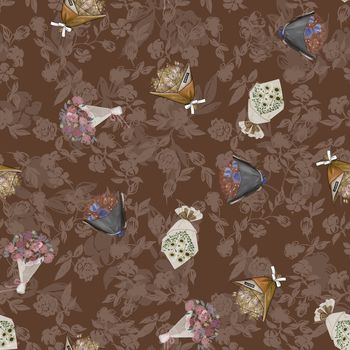 1613666-2025-4-20（花卉剪影底纹