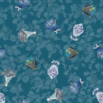 1613667-2025-4-20（花卉剪影底纹