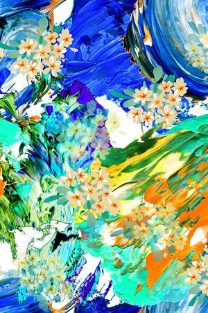 晕染肌理印花华亿平台图片