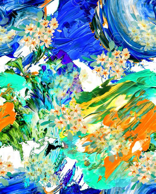 晕染肌理印花华亿平台图片