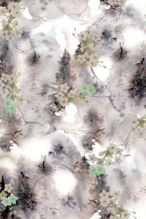 晕染肌理印花华亿平台图片