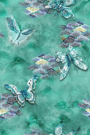 中国风印花华亿平台图片