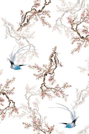 中国风印花华亿平台图片