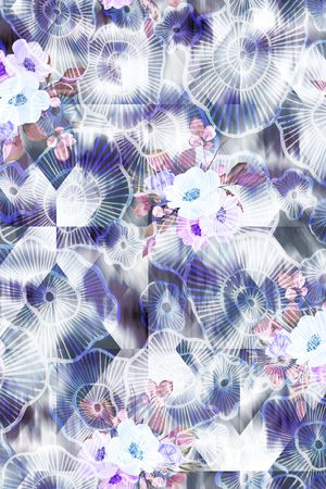 晕染肌理印花华亿平台图片